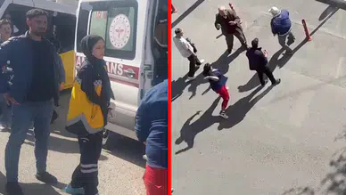 Karabük'te bıçaklı kavga! Dehşet anları kamerada