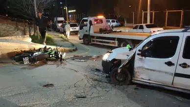 Kırıkkale'de korkunç kaza! Hafif ticari araç ile motosiklet çarpıştı: 1 ölü