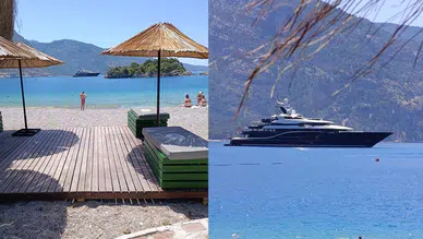 Ultra lüks yat 'Solandge' Fethiye'ye demir attı: İşte haftalık kira bedeli!