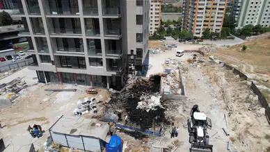 Ankara'da inşaat yangını!