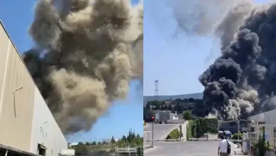 Bursa'da fabrika yangını: Çok sayıda ekip sevk edildi