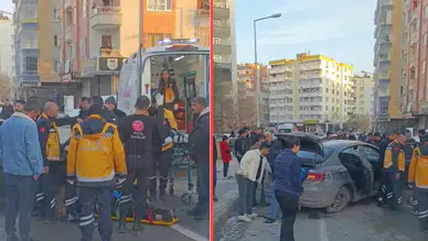 Diyarbakır'da otomobil, yolcu indiren taksiye çarptı: 2 yaralı