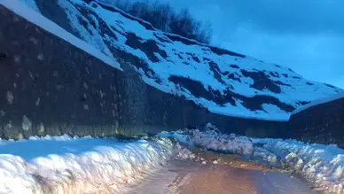 Sinop'ta kapanan grup yolu ulaşıma açıldı