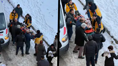 Çatıda biriken buz kütlesi okula giden çocuğa isabet etti!