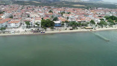 Marmaraereğlisi'nde deniz suyu çekildi