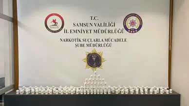 Samsun'da uyuşturucu operasyonu: 21 bin 500 adet uyuşturucu hap ele geçirildi!