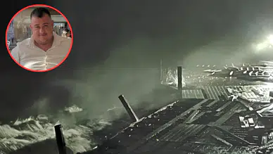 Aydın'da fırtına, iskeledeki işçileri denize düşürdü: 1 ölü, 2 yaralı