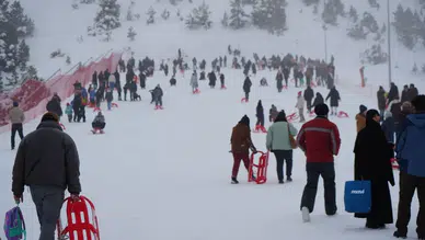 Erzincan'da kızak mevsimi açıldı