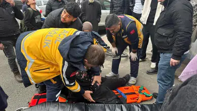 Tekirdağ'da bisikletin çarptığı kadın hastanelik oldu