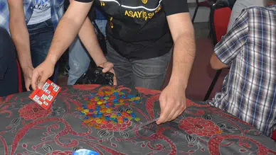 Samsun'da kumar masasının faturası ağır oldu : 4 şahsa 46 bin lira ceza kesildi