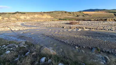 Manisa'da dere taştı, tarım arazilerinde hasar oluştu