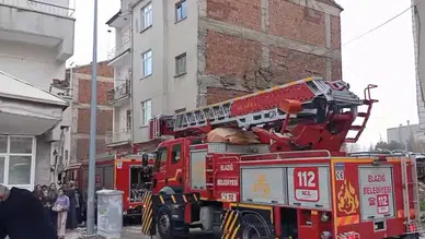 Elazığ'da bir evde yangın çıktı, itfaiye kısa sürede söndürdü