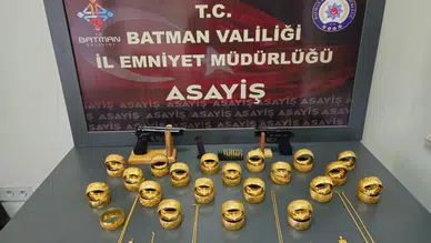 Batman'da kuyumcu soygunu : 8 kişi gözaltına alındı