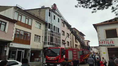 Erzincan Refahiye’de tarihi lokantada baca yangını