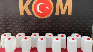 Yozgat'ta polis ekipleri 160 litre etil alkol ele geçirdi