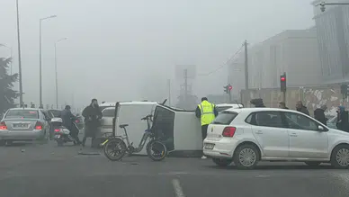 Düzce'de iki otomobil çarpıştı : 4 kişi yaralandı