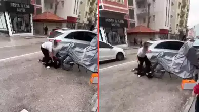 Kız öğrenciyi yere yatırıp ayağıyla yüzüne bastı