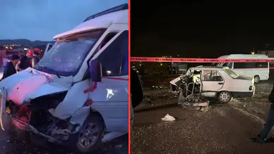 Zonguldak'ta işçi servisi ile otomobil çarpıştı : Çok sayıda yaralı var