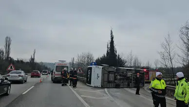 Yalova'da feci işçi servisi kazası : 1 ölü, 20 yaralı