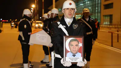 Şehit polis memuru Seçkin Yalçın, memleketi Elazığ'da törenle karşılandı