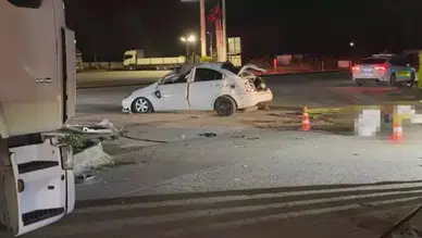 Ankara'da kontrolden çıkan araç dehşet saçtı : Tır şoförü hayatını kaybetti