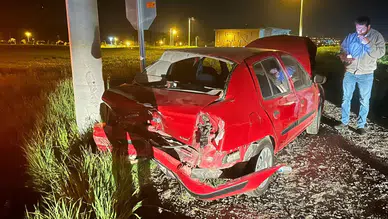 Tekirdağ Muratlı'da kaza : 2 yaralı