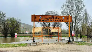 Kayseri'de Zamantı Irmağı taştı