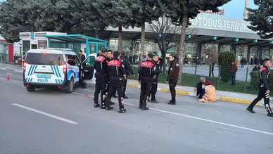 Aksaray'da otogarda aileler arasında 'Evlilik' krizi : 2 yaralı, 8 gözaltı