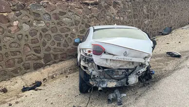 Malatya'da otomobil sulama kanalına uçtu : 1 yaralı