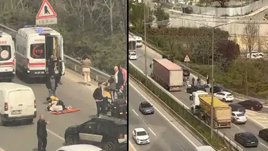 İstanbul Kartal'da otomobil ile motosiklet çapıştı : 1 sürücü yaralandı