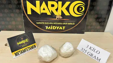 Mardin Midyat'ta uyuşturucu operasyonu : 3 kilo uyuşturucu madde ele geçirildi