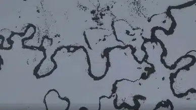 Bolu'da kar : Menderesler izleyenleri büyüledi