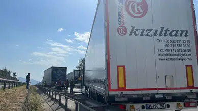 Bilecik'te iki tır çarpıştı, bir kişi yaralandı