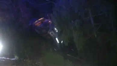Bolu Mudurnu'da kontrolden çıkan otomobil devrildi : 1 yaralı