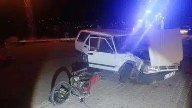 Niğde'de otomobil ile çarpışan motosiklet sürücüsü hayatını kaybetti