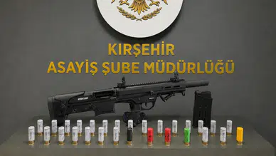 Kırşehir'de 2 ruhsatsız av tüfeği ele geçirildi