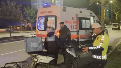 Aksaray'da kaza : Otomobil sürücüsü motosiklete çarpıp kaçtı