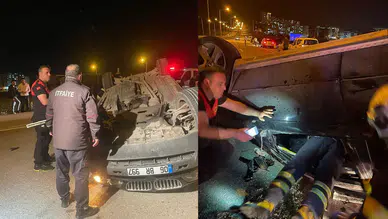 Siirt'te ambulans ile otomobil kafa kafaya çarpıştı : 4 yaralı