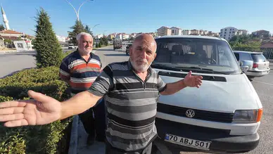 Karaman'da 81 yaşındaki sürücü kazayı yara almadan atlattı