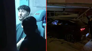 Iğdır'da feci kaza : Otomobil iş yerine daldı, 2 yaralı