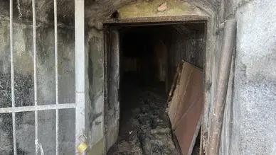 Zonguldak’ta yıkım çalışmasında 130 metrelik sığınak ortaya çıktı
