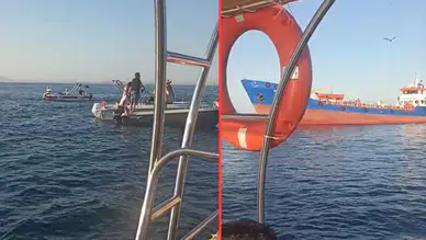 Yalova'da su tankeri ile özel tekne çarpıştı