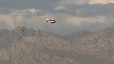 Van'da hamile hasta için ambulans helikopter seferber oldu