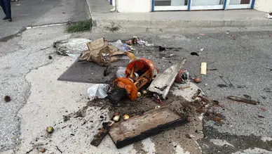 Kastamonu'da balkondaki saksıdan yangın çıktı