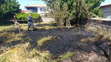 Yozgat'ta otluk alanda çıkan yangın söndürüldü