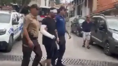 İzmir'de polisten kaçmak için 4 metrelik binadan atlayan firari hükümlü yakalandı