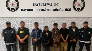 Bayburt'ta göçmen operasyonu : 6 göçmen yakalandı