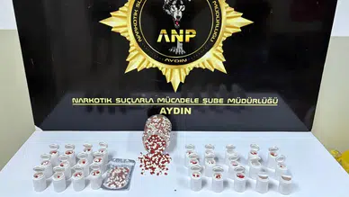 Aydın'da uyuşturucu operasyonunda binlerce sentetik hap ele geçirildi