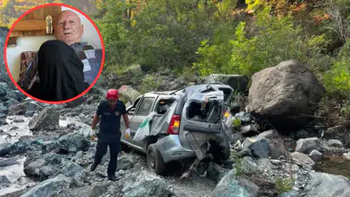 Osmaniye'de otomobil uçuruma yuvarlandı : 1 ölü, 1 yaralı