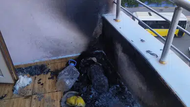 Siirt'te korkutan patlama ! 5'inci kattaki balkonda piknik tüpü infilak etti
